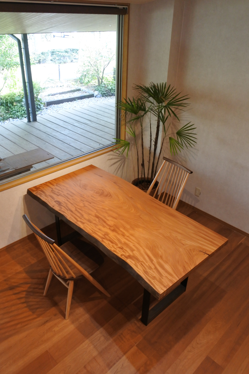 ダイニングテーブル【ケヤキ】【ｗ1800㎜】